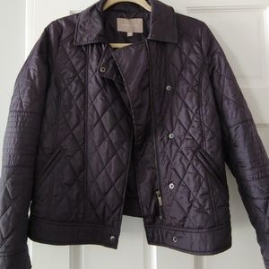Black quilted Moto jacket
